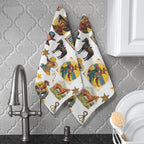 Baha Ranch Vintage Cowboy Collage Dish Towel Set of 2 Made in America
