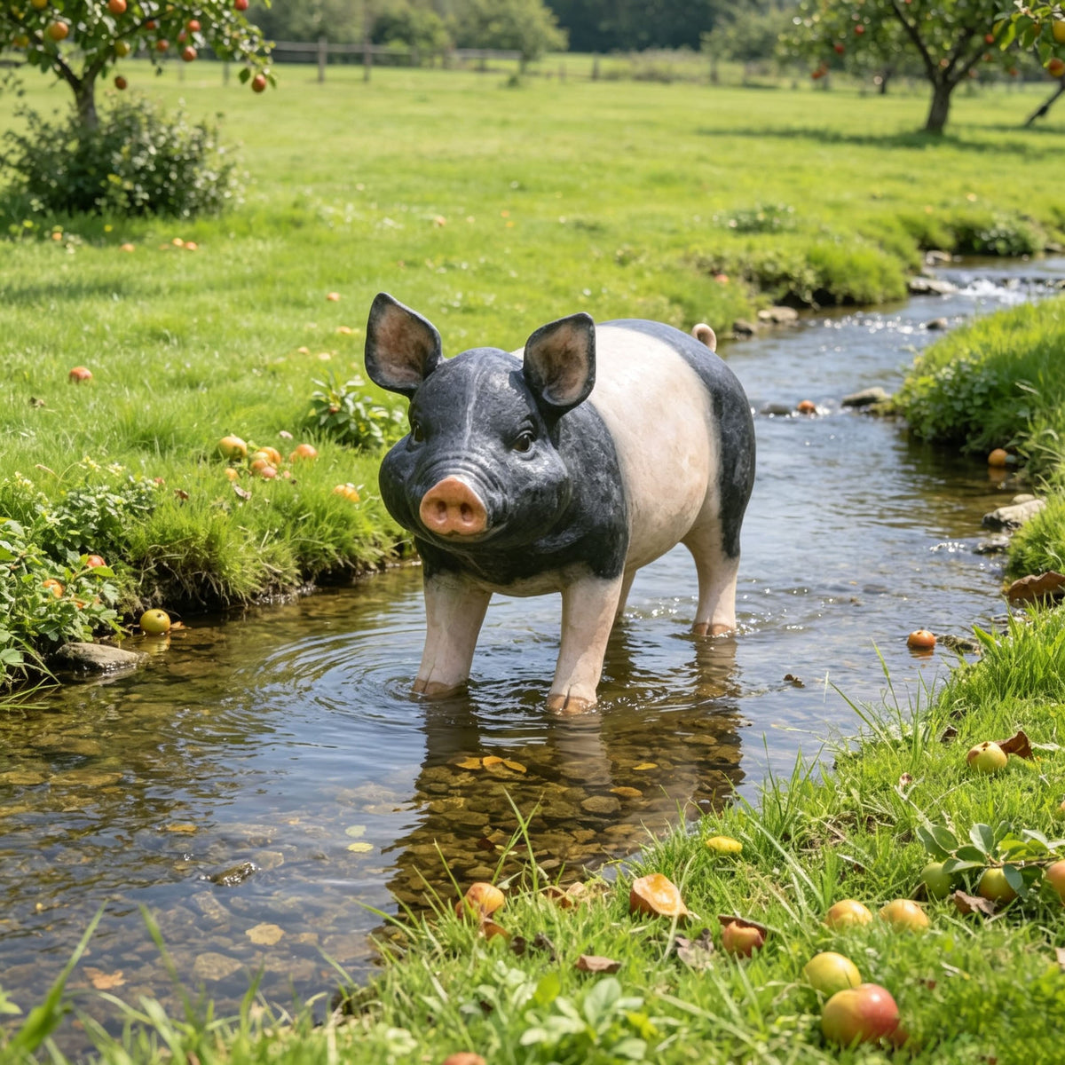 Garden Pig Statues Outdoor Decor