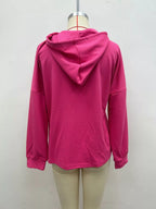 Full Size Waffle Knit Drawstring Long Sleeve Hoodie Plus Size