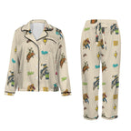 Baha Ranch The Last Roundup Western Rodeo Satin Pajama Set