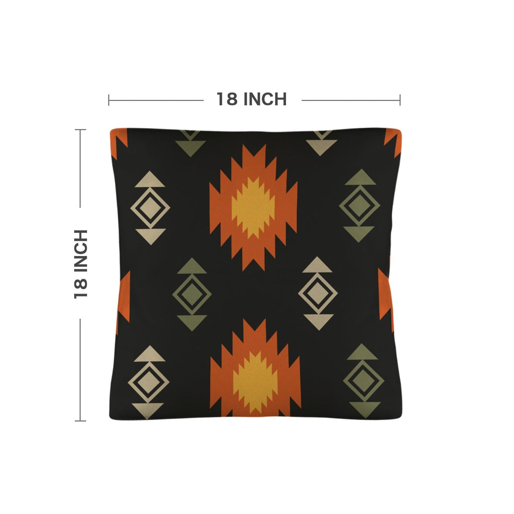 Baha Ranch Black Aztec Pillow Case Made in America