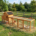 Large Chicken Coop with Run and Nest Box