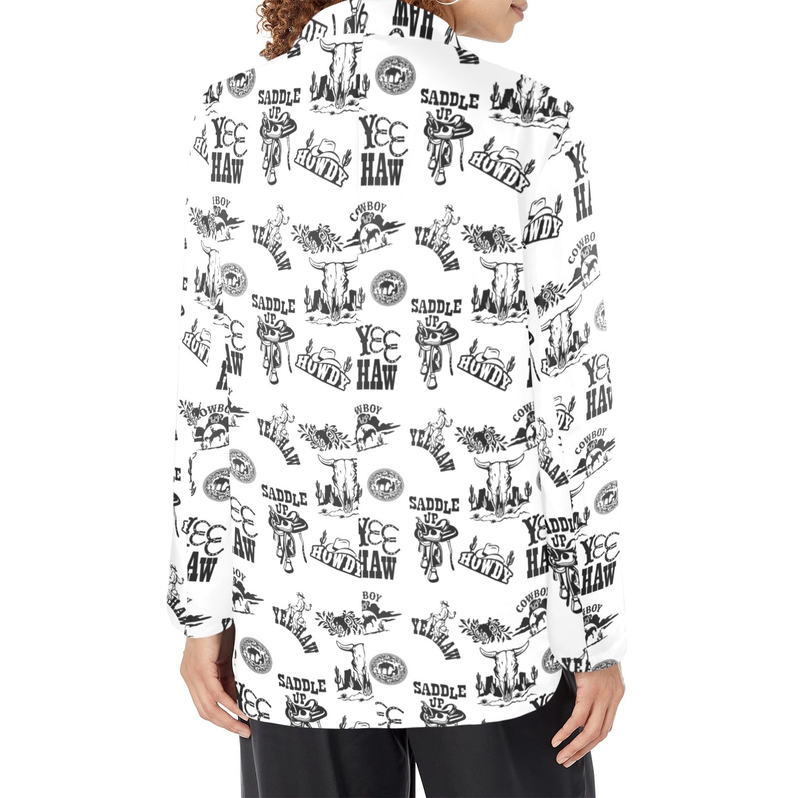 Baha Ranch Cowboy Print Women's Western Blazer