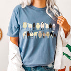 Sheep Lovers Farm Animal Illustration And Breeds Portrait Gallery Comfort Colors Tee