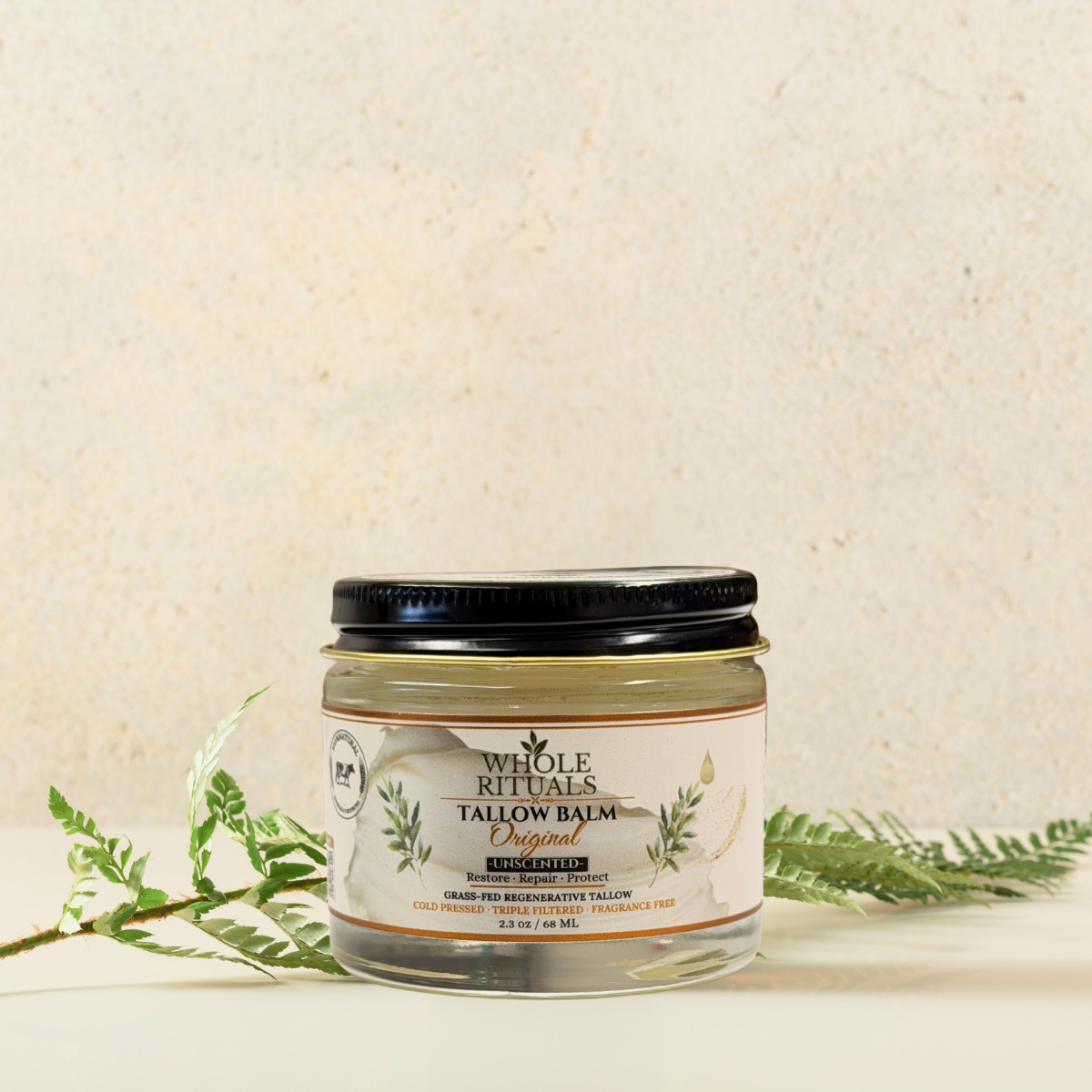 Grass-Fed Beef Tallow Balm – Unscented