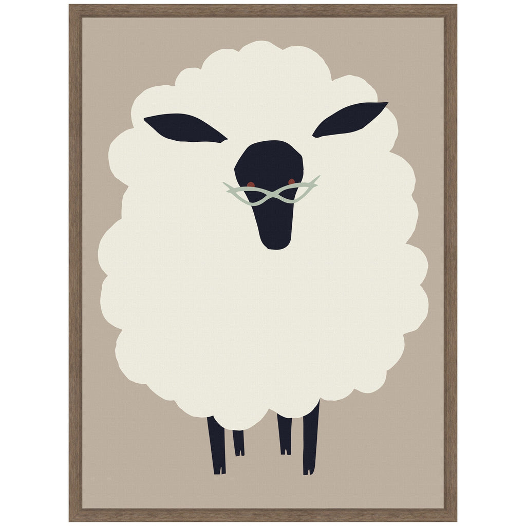 Sylvie Farm Sheep Framed Canvas by Hannah Beisang