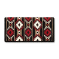 1463-13 Two X Two 38x34 New Zealand Wool Saddle Blanket RED TAN CREAM