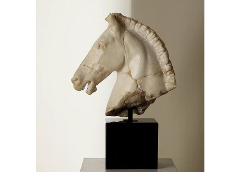 Nordic Retro Resin Craft Horse Head Sculpture Ornament