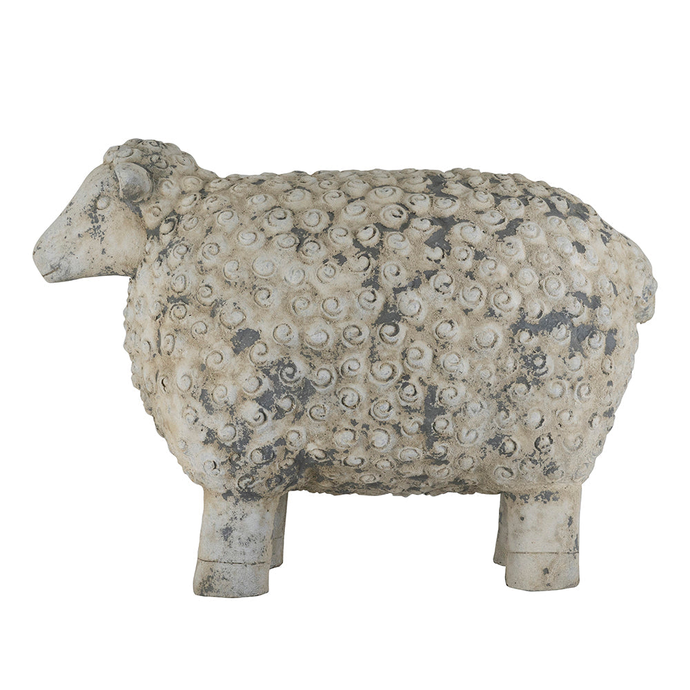 Magnesium Sheep Figurine with Weathered Finish