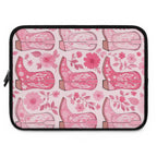 Pink Cowboy Boot Laptop Sleeve | Western Floral Tech Cover for Women