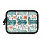 Coastal Cowboy Boot Laptop Sleeve | Teal Western Floral Tech Cover