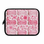 Pink Cowboy Boot Laptop Sleeve | Western Floral Tech Cover for Women