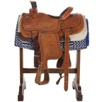 1340-4 Double Weave 32x64 Acrylic Blend Saddle Blanket Royal Blue