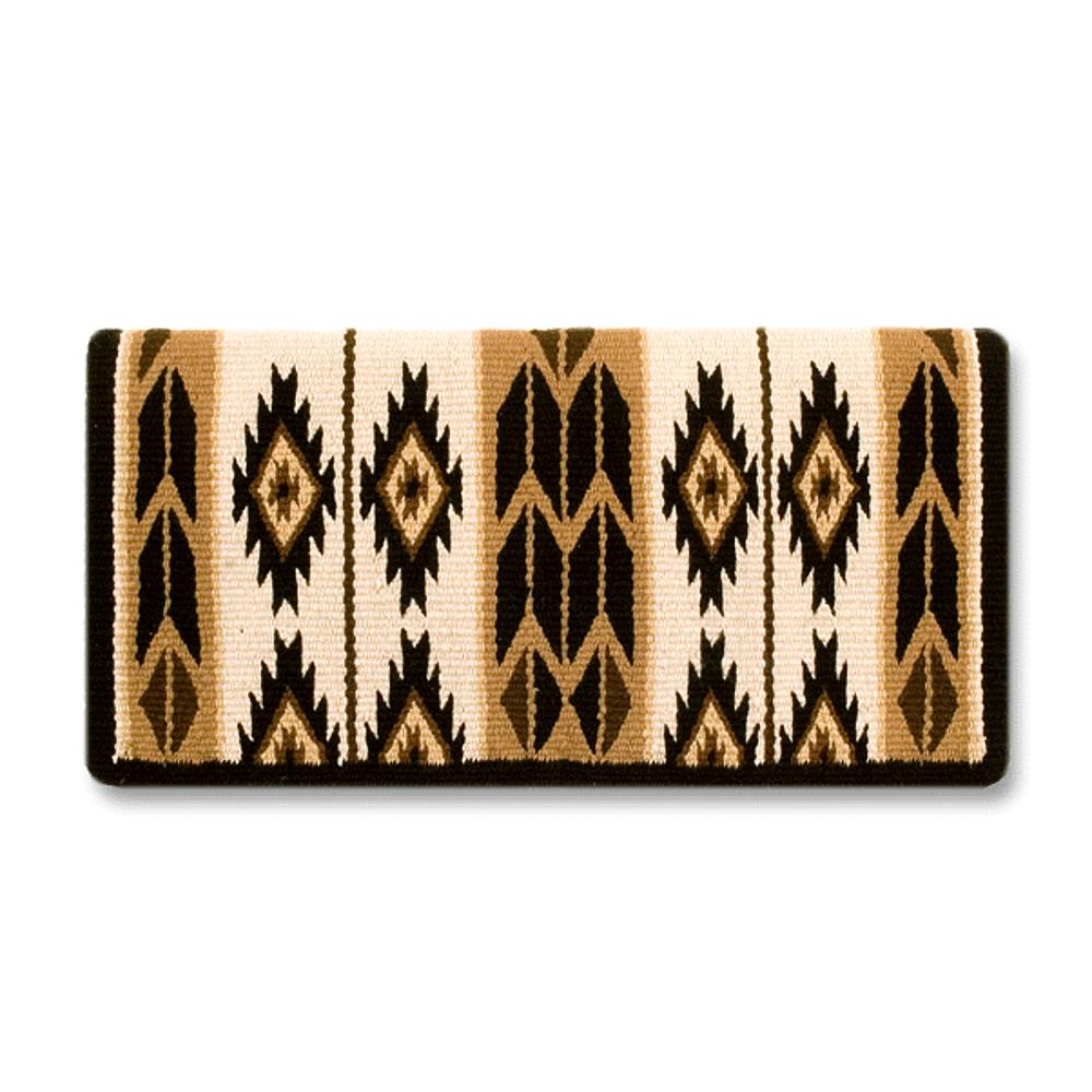 1466-2 Flying Eagle 38x34 New Zealand Wool Saddle Blanket CHOCOLATE