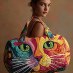 2026 Cross-Border Amazon Independent Site New Short-Distance Tote Quilted Embroidery Travel Bag Multifunctional Sports & Fitness Bag