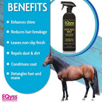 EQyss Avocado Mist Conditioner Spray 32oz. Horse Detangler Shine Reduce Breakage