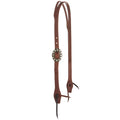 WD-SLEHO-16 Heavy Oil Harness Leather Card Suite Single Buckle Slit Ear Headstall