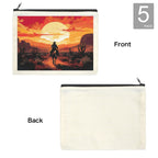 Baha Ranch Western Cowboy Sunset Cosmetic Bag Pack of 5 Made in America