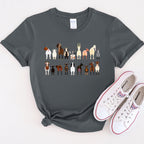 Goat Lovers Farm Animal Illustration Breeds Vintage Style Artwork With Bold Graphics Graphic Tee