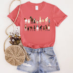 Goat Lovers Farm Animal Illustration Breeds Vintage Style Artwork With Bold Graphics Graphic Tee