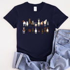Goat Lovers Farm Animal Illustration Breeds Vintage Style Artwork With Bold Graphics Graphic Tee