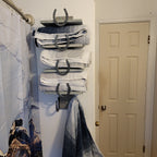 The Wash-House Rack: Heritage Bathroom Towel Organizer