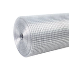 Wire Mesh Fence Roll 60in x 50ft, 1/2in x 1/2in 19GA Galvanized Steel Poultry Netting