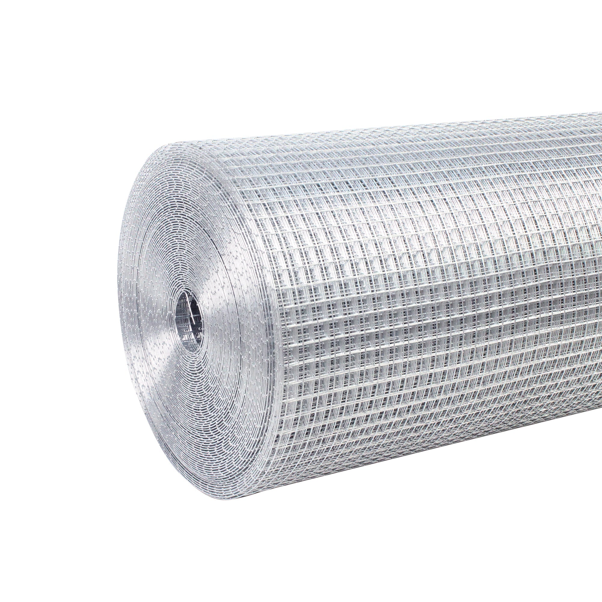 Wire Mesh Fence Roll 60in x 50ft, 1/2in x 1/2in 19GA Galvanized Steel Poultry Netting