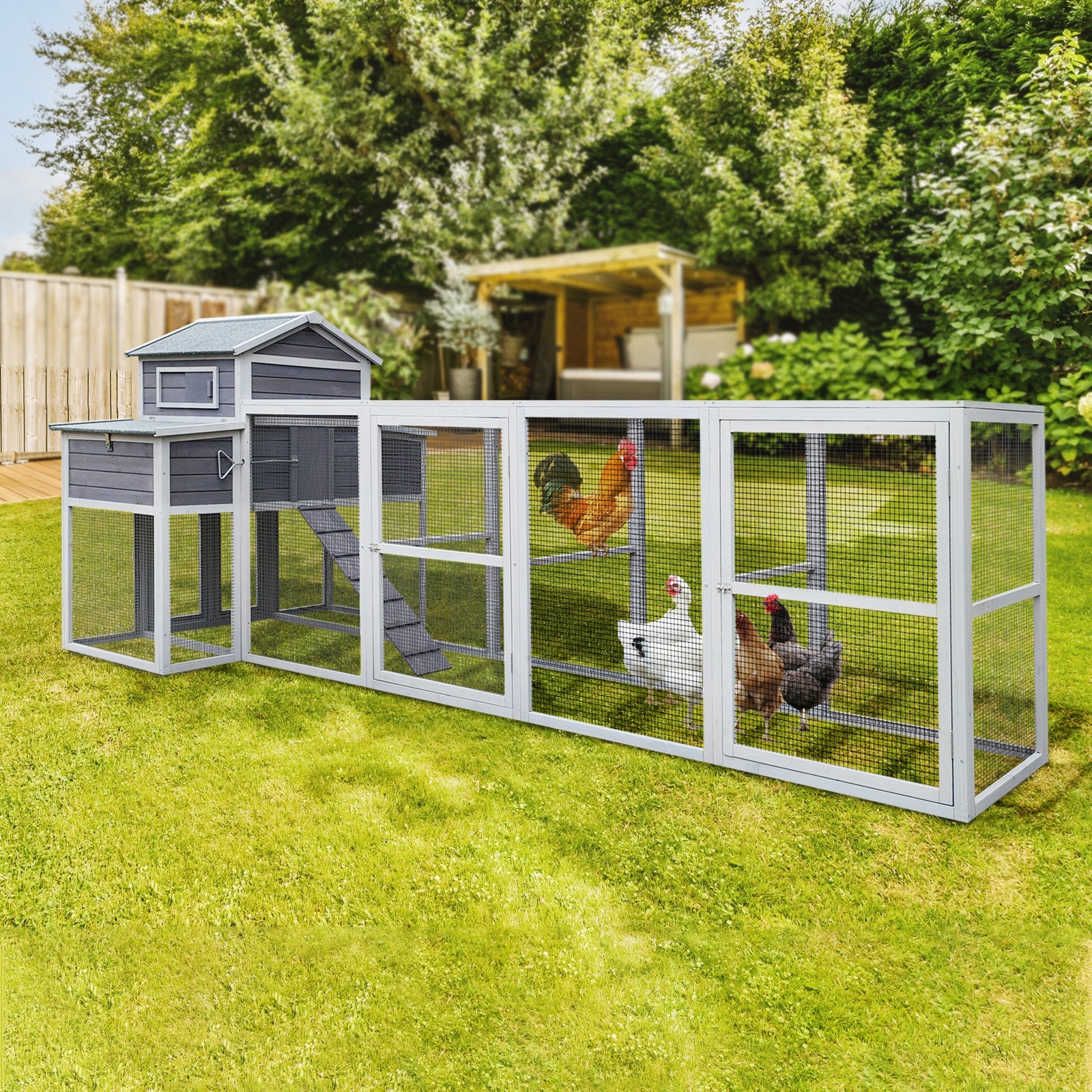 150" Extra Large Wooden Chicken Coop