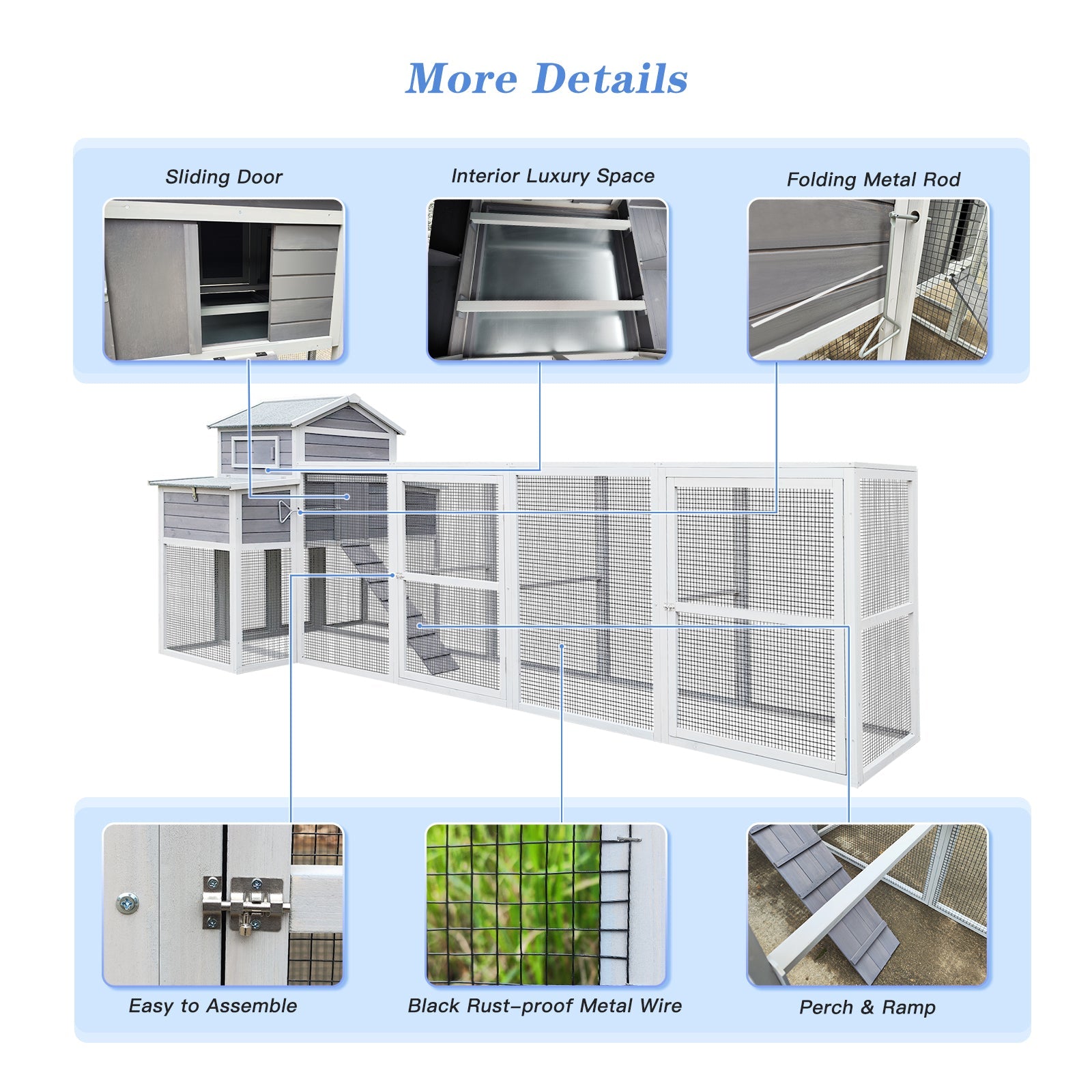 150" Extra Large Wooden Chicken Coop