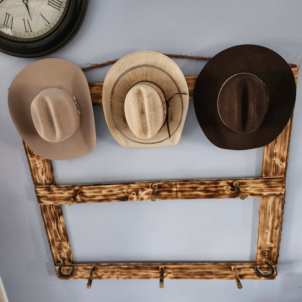 The 9-Hatter Flat: Professional Cowboy Hat Wall Display