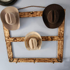 The 9-Hatter Flat: Professional Cowboy Hat Wall Display