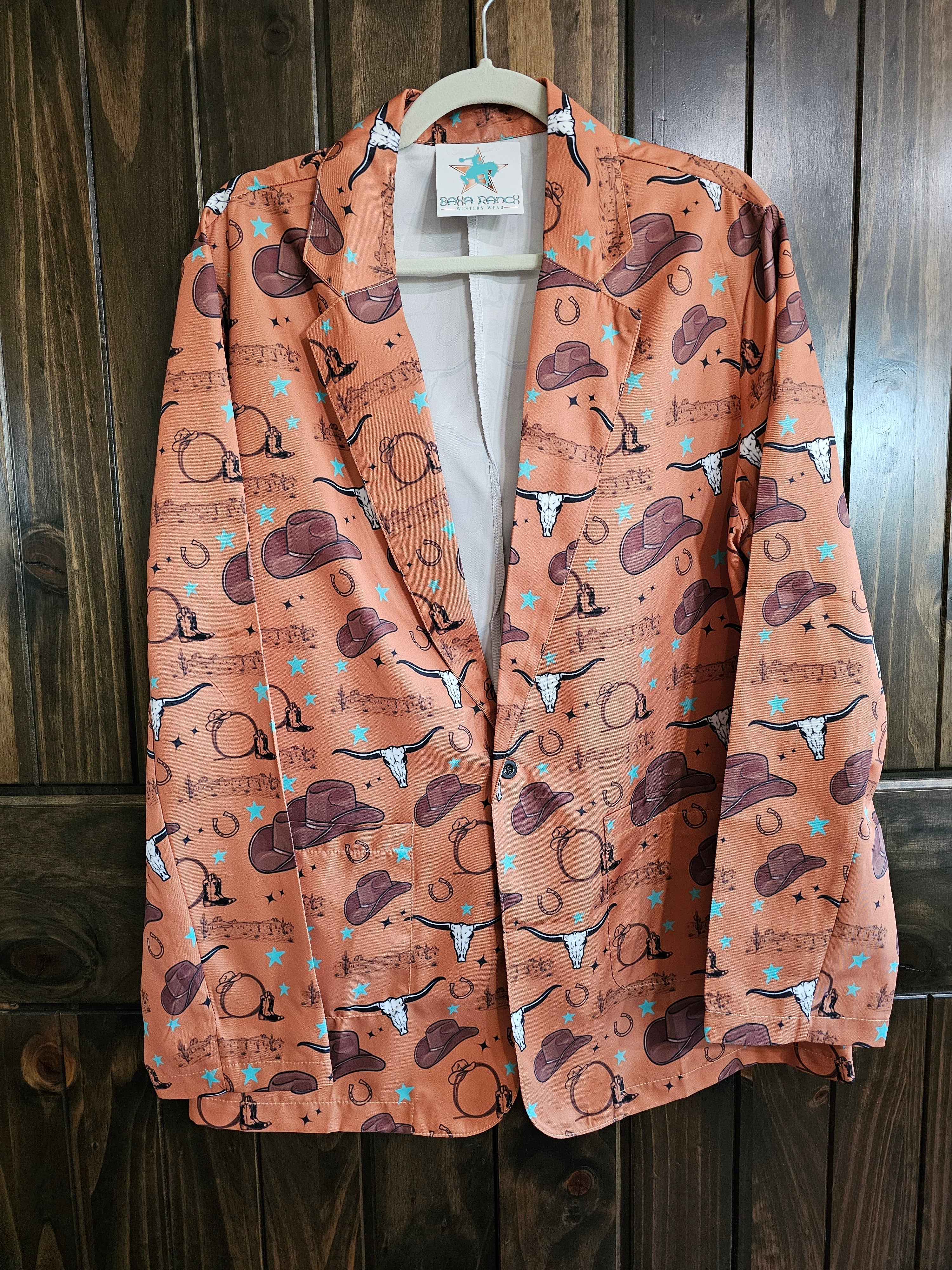 Baha Ranch Cowboy Things Womens Western Blazer