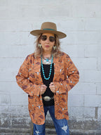 Baha Ranch Cowboy Things Womens Western Blazer