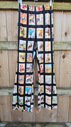 Baha Ranch Vintage Cowboy Collage Western Flare Pants