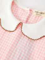 Christmas Girls Gingerbread Peter Pan Collar Dress