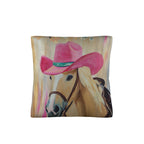 Baha Ranch Pink Cowgirl Horse Pillow Case