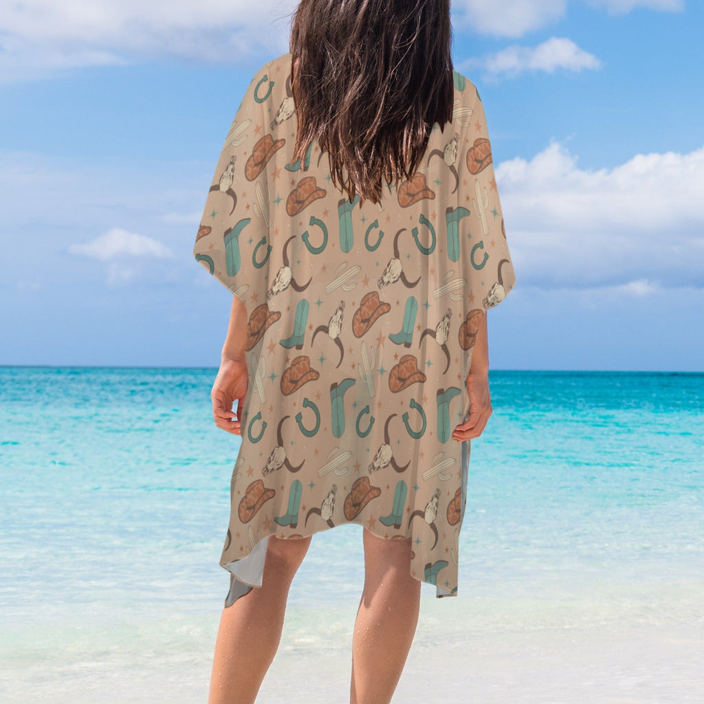 Baha Ranch Totally Western Duster Kimono Coverup