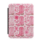 Pink Cowboy Boots Kindle Paperwhite Case | Western Floral E-Reader Cover