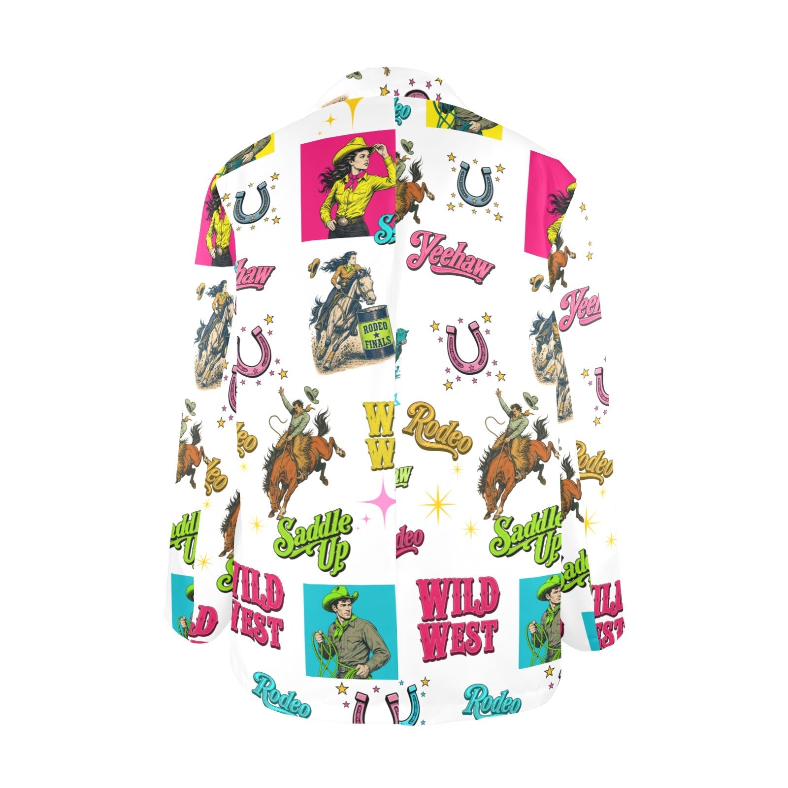 Baha Ranch The Last Roundup Western Rodeo Blazer in White