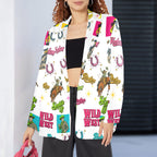 Baha Ranch The Last Roundup Western Rodeo Blazer in White