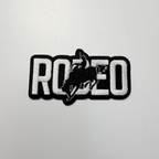 3.5" RODEO I  Embroidered Hat Patch