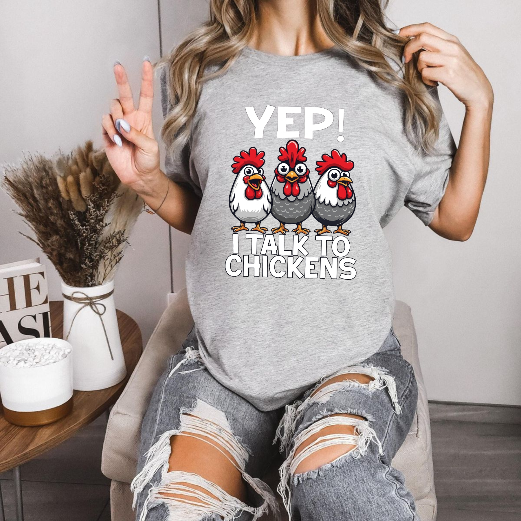 Chicken Lover T-Shirt – Premium Cotton Animal Enthusiast Graphic Tee