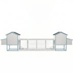 Large Wooden Chicken Coop with Double Nesting Boxes