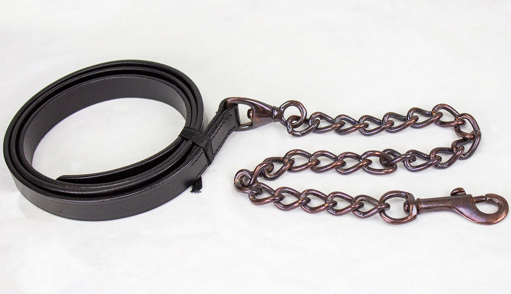 Derby Originals Bronze Beauty Rolled Leather Cattle Show Halter, Small/Medium/Large, Adjustable Fit with 48" Lead and 14" Chain, Durable Bronze Hardware, Ideal for Shows, 1-Year Warranty