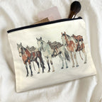 Baha Ranch Painted Ranch Horses Cosmetic Bag Pack of 5 Made in America