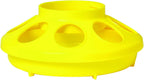 Little Giant Plastic Poultry Feeder Base Heavy Duty 1 Quart Yellow