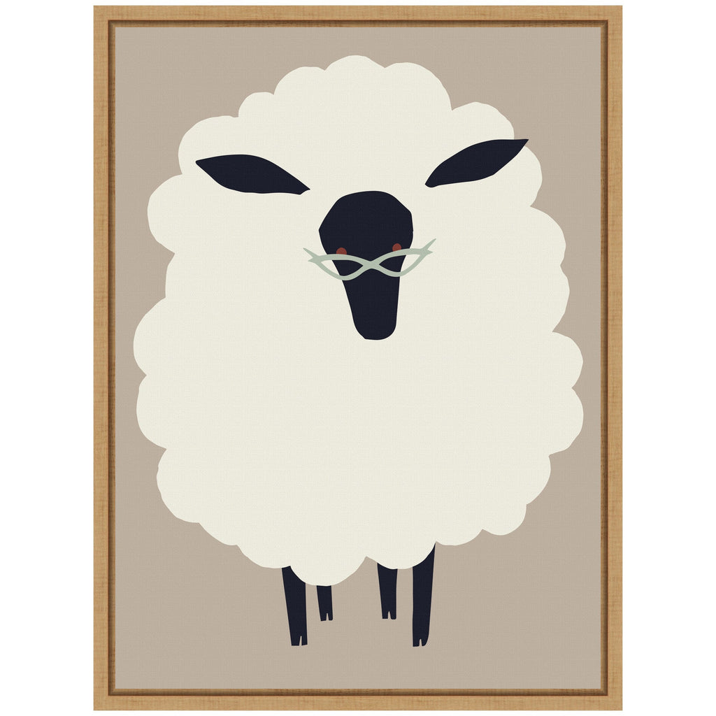 Sylvie Farm Sheep Framed Canvas by Hannah Beisang