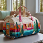 2026 Cross-Border Amazon Independent Site New Short-Distance Tote Quilted Embroidery Travel Bag Multifunctional Sports & Fitness Bag