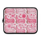 Pink Cowboy Boot Laptop Sleeve | Western Floral Tech Cover for Women